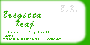 brigitta kraj business card